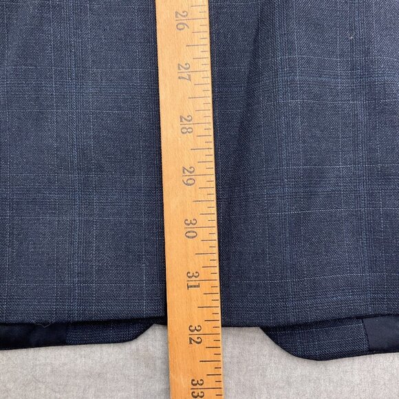 Ralph Lauren Chaps Suit Men 46R Blue Plaid Wool Classic Jacket Union Canada VTG - Picture 8 of 14